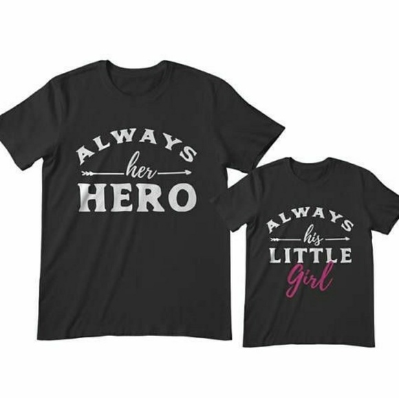 BEAUTIFUL SET OF TEES FOR DAD N DAUGHTER👴🙎 - Picture 1 of 1